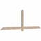 Ekena Millwork Eugene Smooth Timber Gable Bracket, Douglas Fir, 84"W x 28"H x 1 1/2"D x 3 1/2"F, 8/12 Pitch GBW084X28X0204EUG00SDF - alternate 5